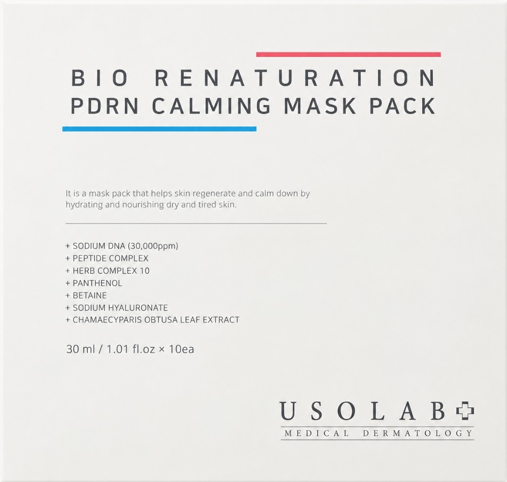 USOLAB PDRN Calming Mask Pack（10片／盒）